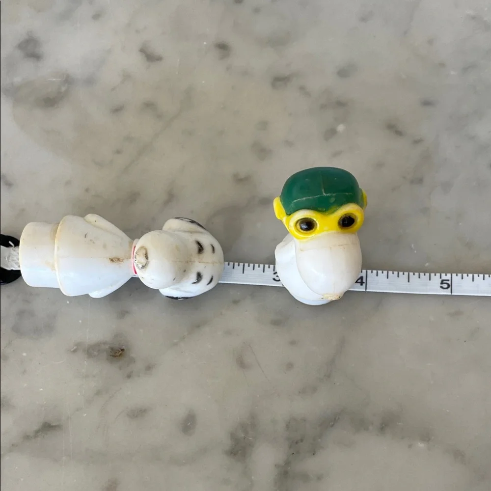 UNITED FEATURE SYNDICATE Snoopy Vintage Action Figures Set Flying Ace & Snoopy 2